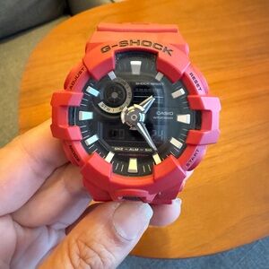 Casio G-shock red watch